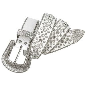 Cowgirl Bling Studded Design Leather Belt